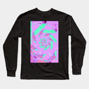 Glitch Spiral 01 Long Sleeve T-Shirt